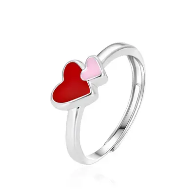 Agato Children's ring in silver hearts AGT-RD01