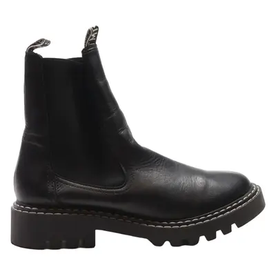 TAMARIS Chelsea Boots Black Leather Womens UK 6