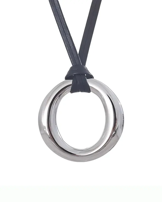 Silver Pendant Necklace - Symbiose Cord
