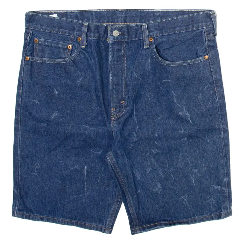 LEVI'S 502 Mens Denim Shorts Blue Relaxed XL W38
