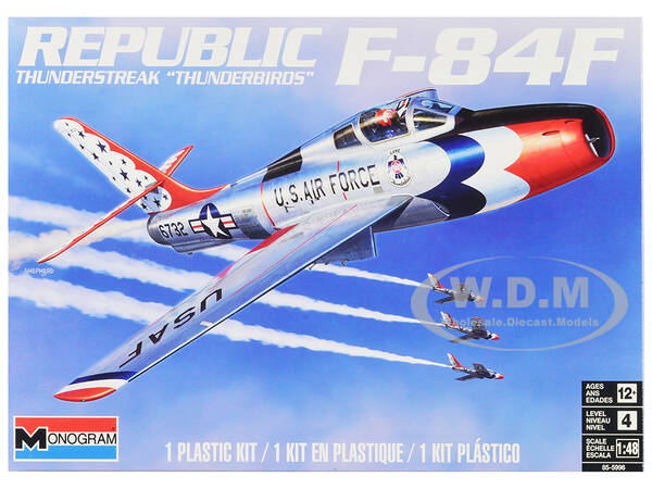 Level 4 Model Kit Republic F-84F Thunderstreak Aircraft \