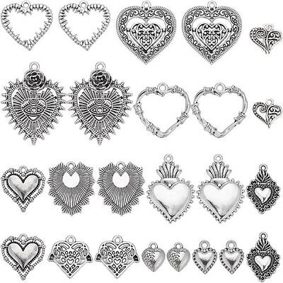 48Pcs 12 Style Tibetan Style Alloy Pendants Sets