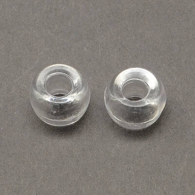 Transparent Acrylic European Beads