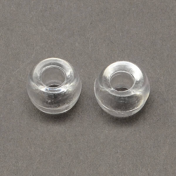 Transparent Acrylic European Beads