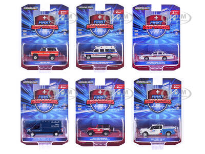 First Responders Set of 6 pieces Series 2 1/64 Diecast Model Cars by Greenlight