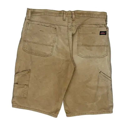 Utility Pockets Dickies Shorts - 38W 13L Beige Cotton | Size: 38″ waist