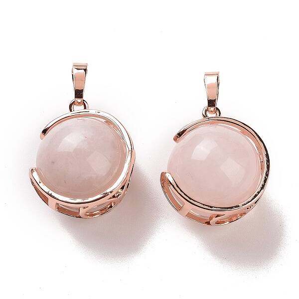 Natural Rose Quartz Pendants
