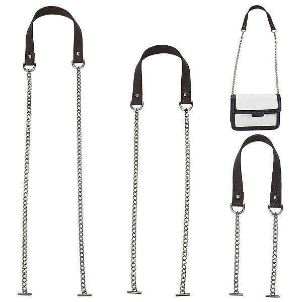 3Pcs 3 Styles PU Leather Bag Straps