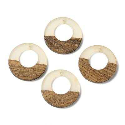 Luminous Glow in the Dark Wood & Resin Pendant