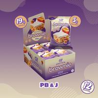 PB&J Prime Bites - 12 Pack - Protein Brownies with 19g Protein and 5g Collagen Snack - Fresh Baked High Protein Snack w/ Low ...