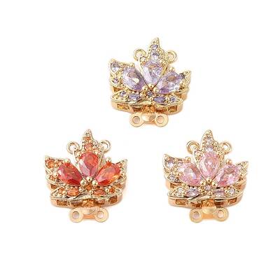 Brass Micro Pave Cubic Zirconia Box Clasps