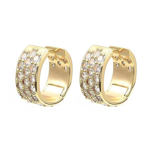 Brass with Cubic Zirconia Cuff Earrings