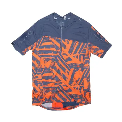 ROCKRIDER Cycling Mens Jersey Orange 1/2 Zip M