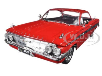 Dom's Chevrolet Impala Red Fast & Furious F8: The Fate of the Furious (2017) Movie 25 Years of Fast & Furious Series 1/24...