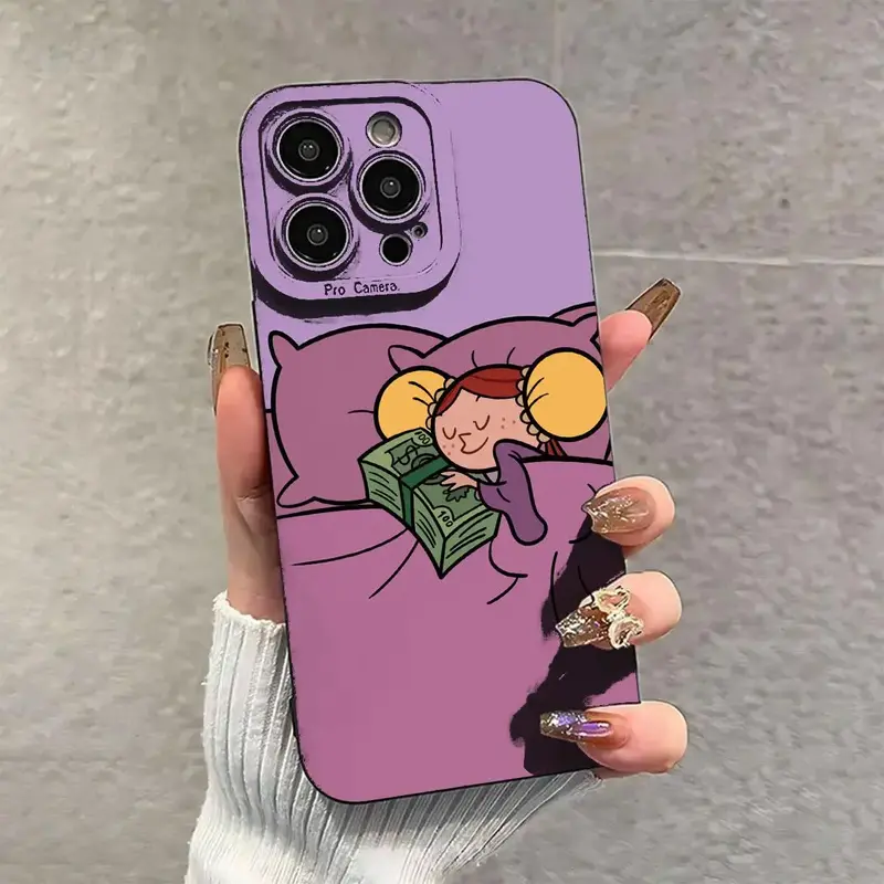 Cartoon Pattern Phone Case, Anti-fall Phone Protector Cover, Shockproof Phone Protective Case Compatible with iPhone 16 15 14...