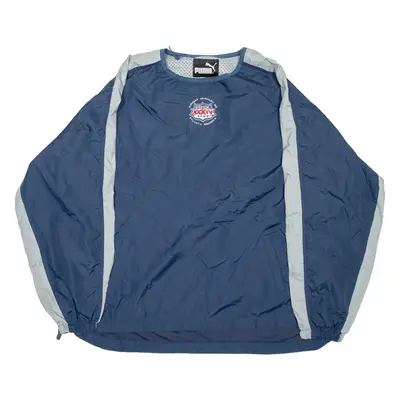 PUMA Superbowl Mens Windbreaker Jacket Blue 2XL