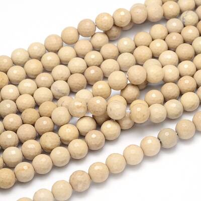 Natural Riverstone Round Bead Strands