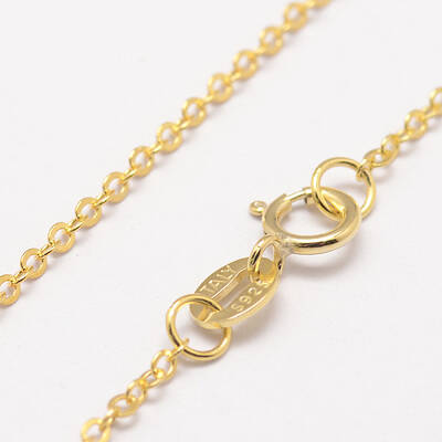 925 Sterling Silver Cable Chains Necklaces