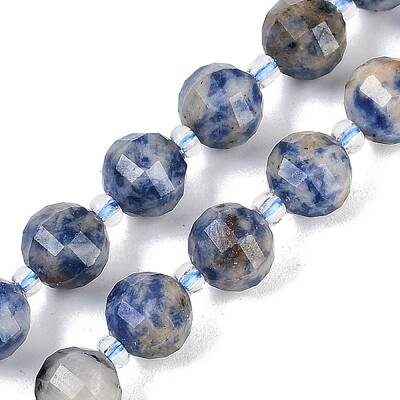 Natural Blue Spot Jasper Beads Strands