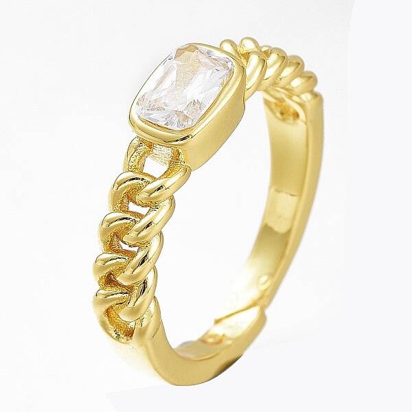 Adjustable Brass Micro Pave Cubic Zirconia Cuff Rings