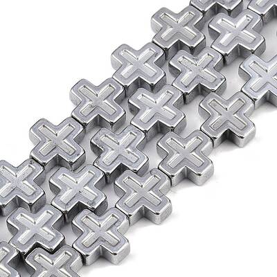 Electroplated Synthetic Non-magnetic Hematite Beads Strands