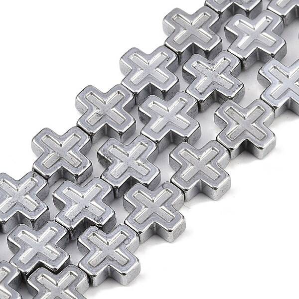 Electroplated Synthetic Non-magnetic Hematite Beads Strands