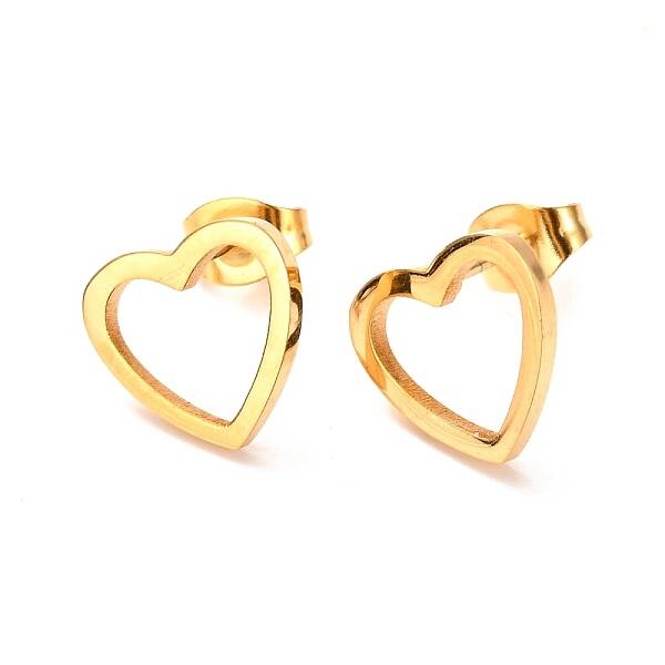 Ion Plating(IP) 304 Stainless Steel Stud Earrings