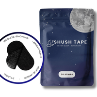 Mouth Tape (30 Pack) Black soft breathable adhesive, Hypoallergenic, Reduce Snoring, Improve nasal breathing Healthcare Kit A...