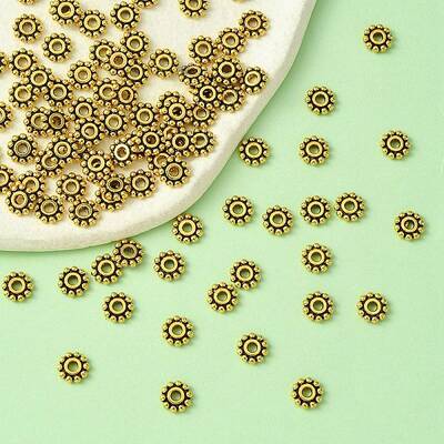 Tibetan Style Alloy Spacer Beads