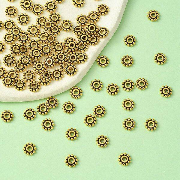 Tibetan Style Alloy Spacer Beads
