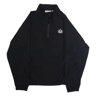 REEBOK Los Angeles Kings Ice Hockey Mens Pullover Jacket Black USA M