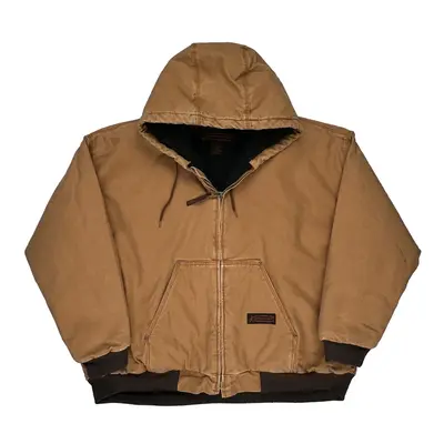 Workwear Five Brother Jacket - 2XL Brown Cotton | Size: xx-large