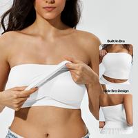 Zerobound Women's Strapless Braless Chest Wrap Tube Tank