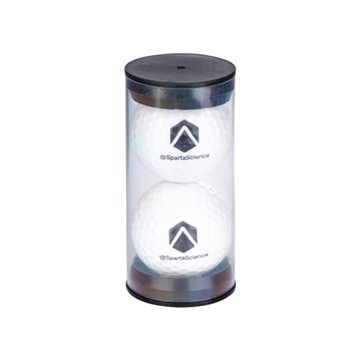 100 Customized Twin Golf Ball Pack - Clear Tube