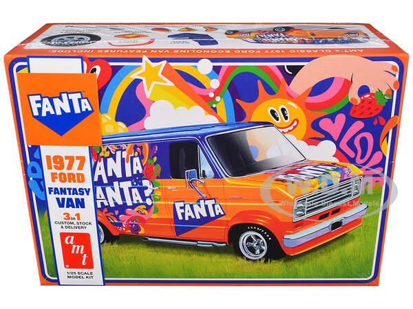 Skill 2 Model Kit 1977 Ford Custom Van Fanta 1/25 Scale Model by AMT