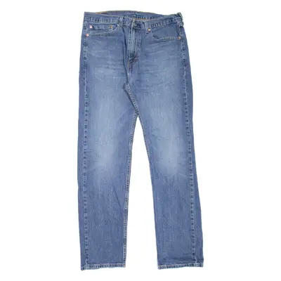LEVI'S 505 Jeans Mens Blue Regular Straight Stone Wash W36 L34