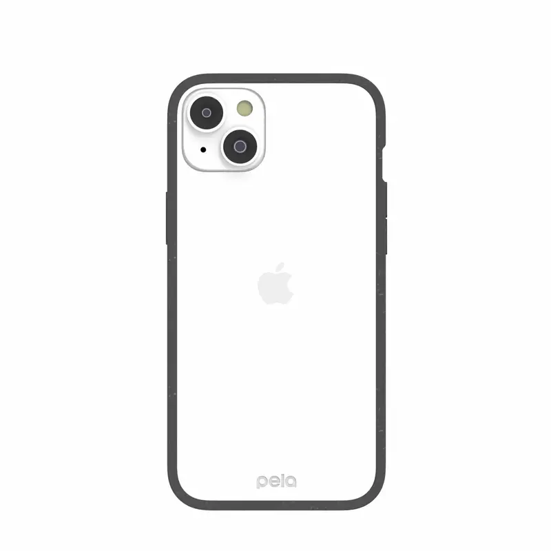 Clear iPhone 14 Plus Case with Black Ridge
