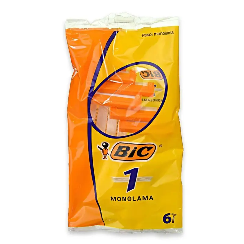 Single Blade Clutch Bic Razor 6 Pcs