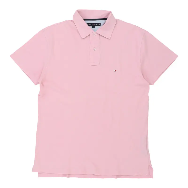 Tommy Hilfiger Polo Shirt - Medium Pink Cotton