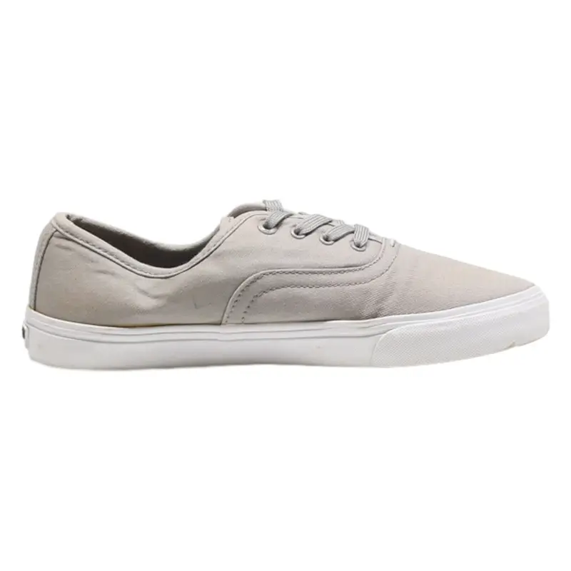 LEVI'S Low Top Trainers Grey Canvas Womens UK 5