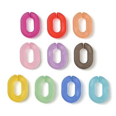 Transparent Frosted Acrylic Linking Rings