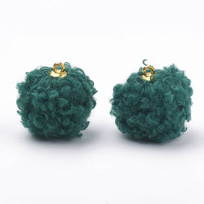 Handmade Cloth Fabric Covered Pendants