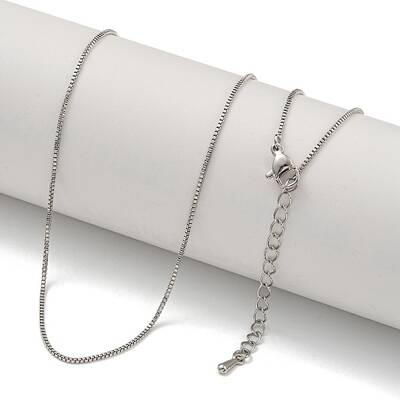 Brass Box Chain Necklaces for Women
