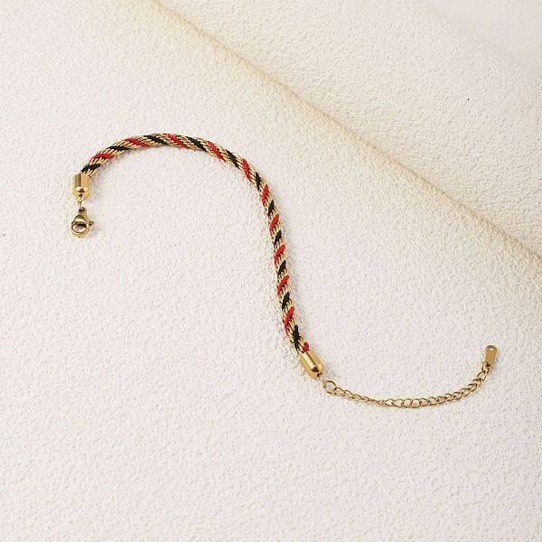 Twisted Nylon Cord Bracelets for Women