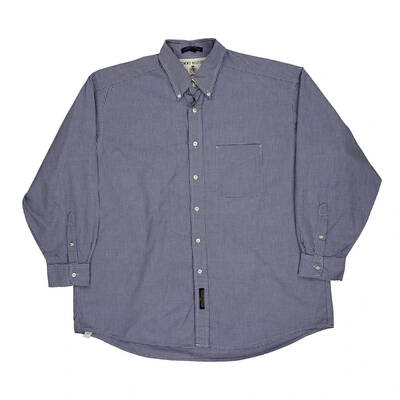 Tommy Hilfiger Checked Shirt - Medium Blue Cotton