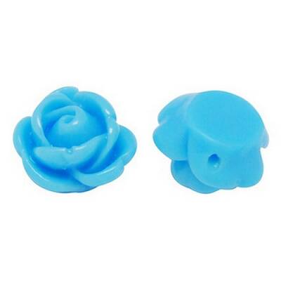 Rose Flower Opaque Resin Beads