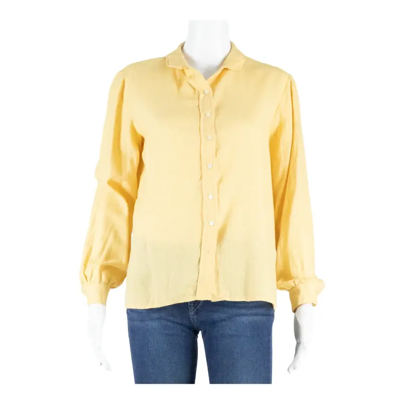 Womens Blouse Yellow Long Sleeve M
