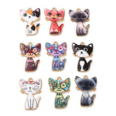 Alloy Enamel Pendants