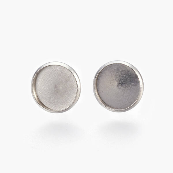 Tarnish Resistant Eco-Friendly 316 Surgical Stainless Steel Stud Earring Settings