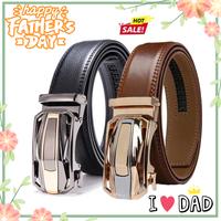 2pcs Men'S Ratchet Leather Belt Set - Sliding Belt Adjustable For Gift Mens Dress Fashion Belts1 3/ 8\